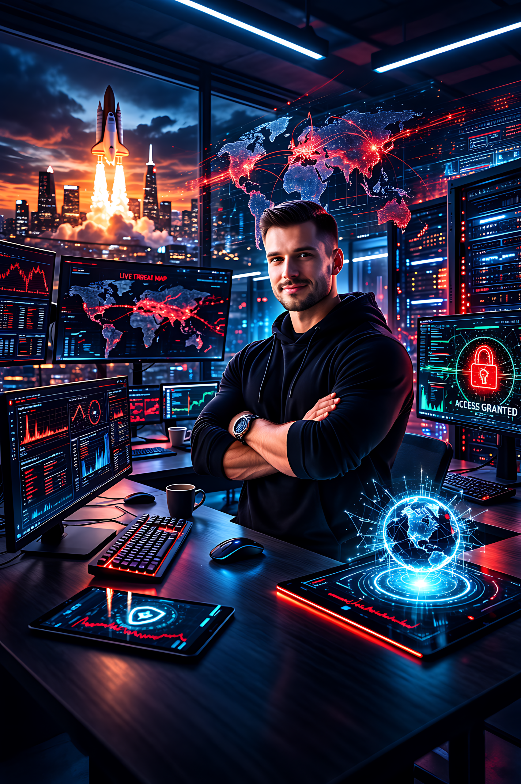 Global cybersecurity monitoring and AI-driven threat intelligence