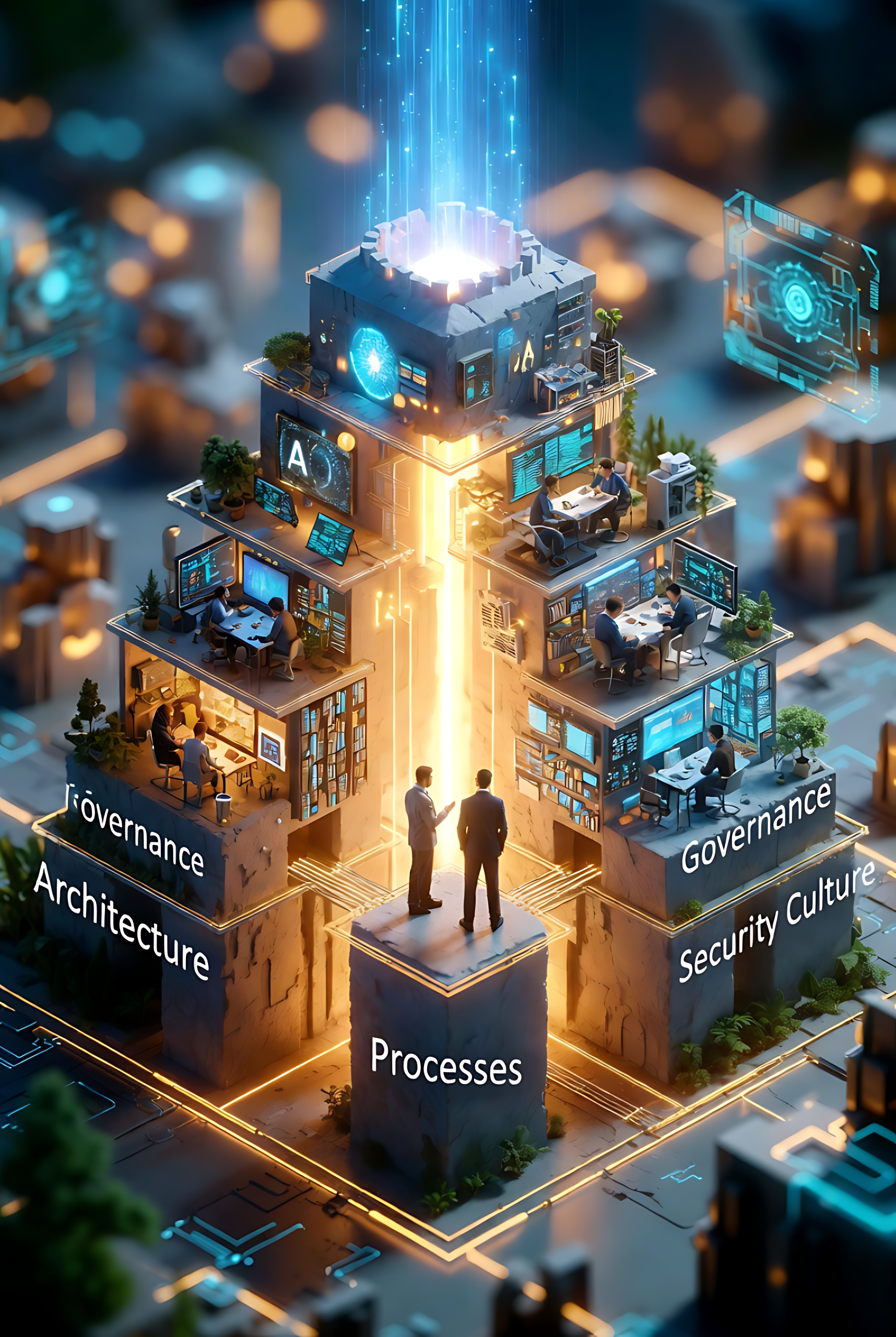 Cybersecurity framework with governance processes and security culture